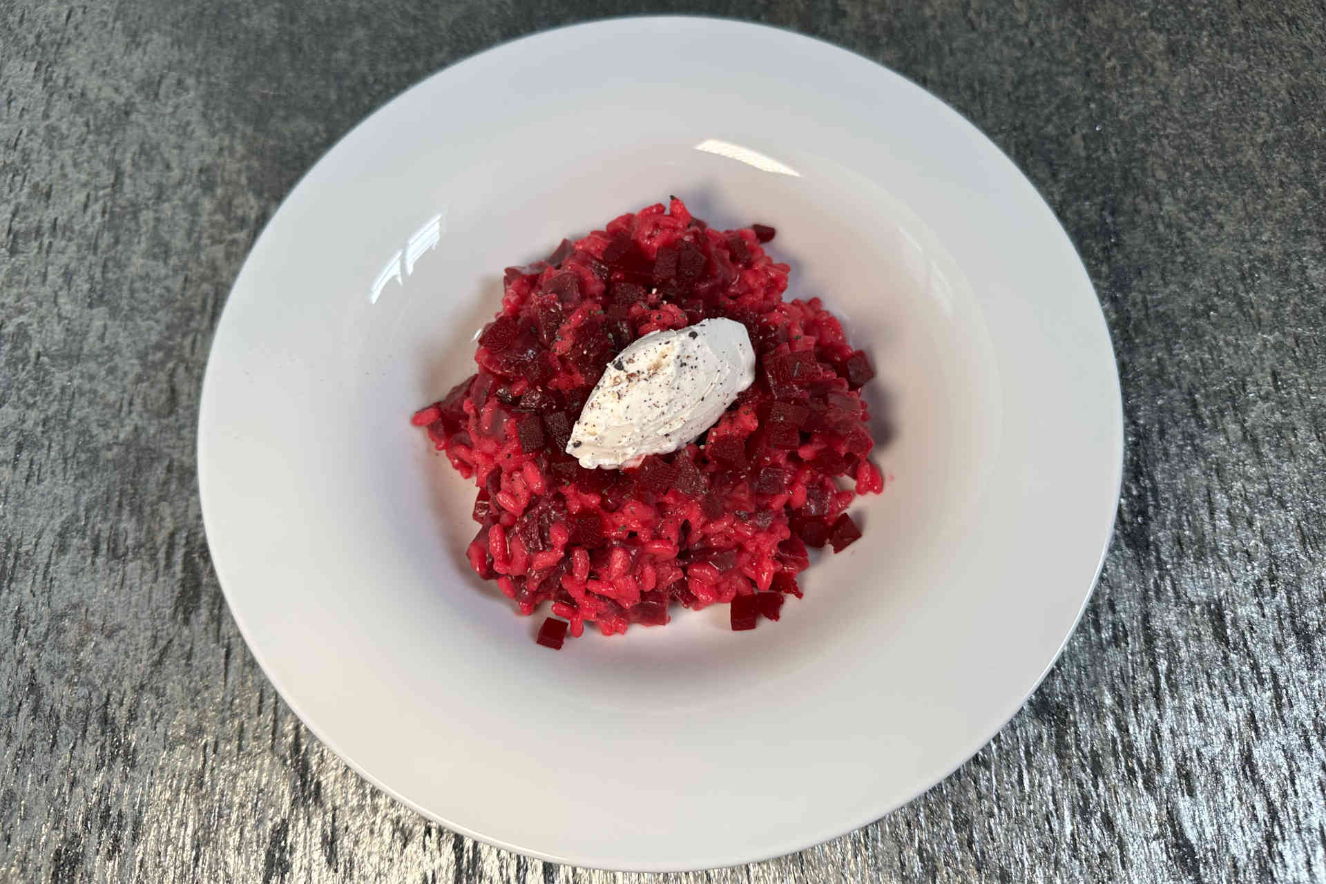 Beetroot Risotto with Feta © Alexandra Gorsche