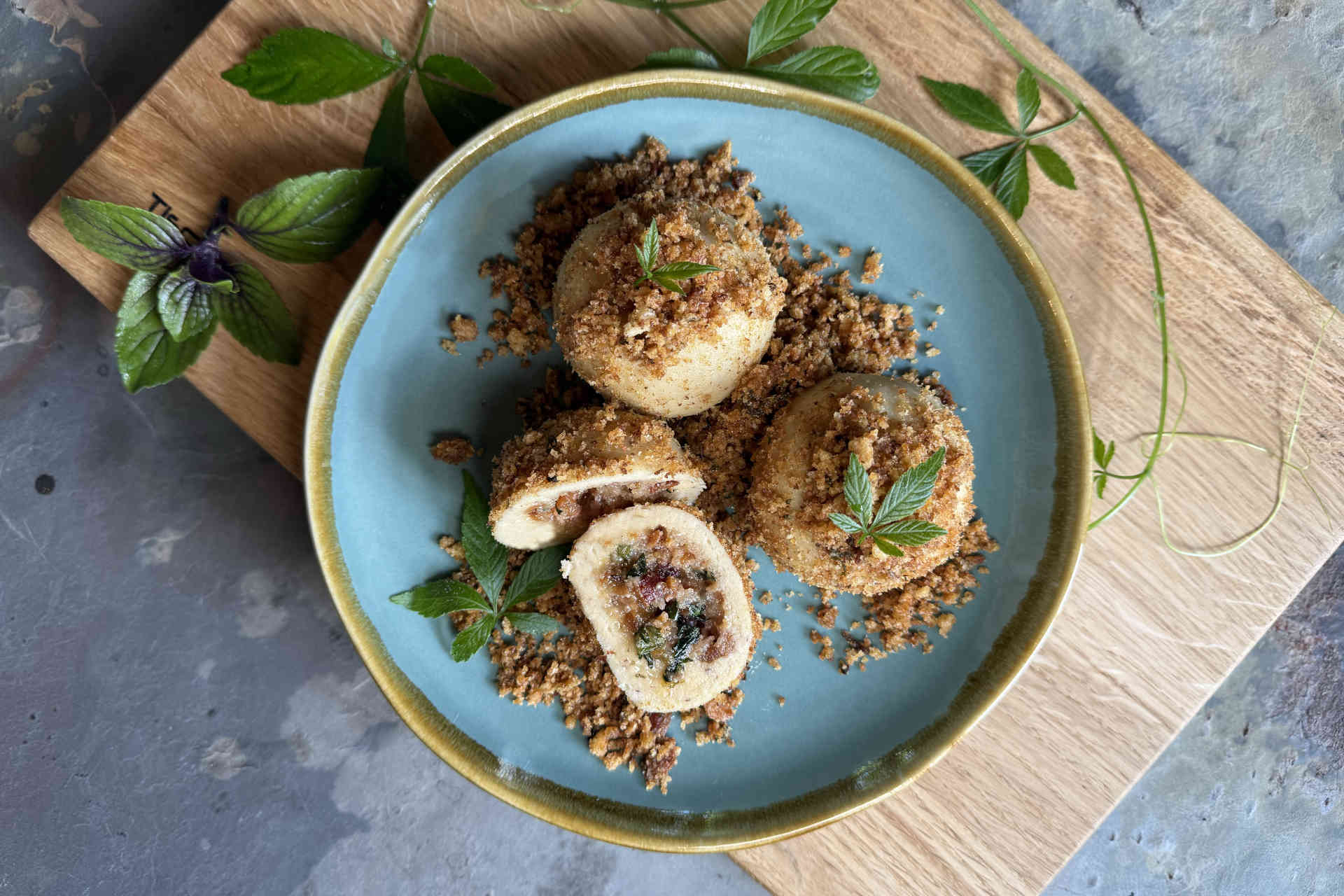 Savory Filled Choux Dumplings © Alexandra Gorsche